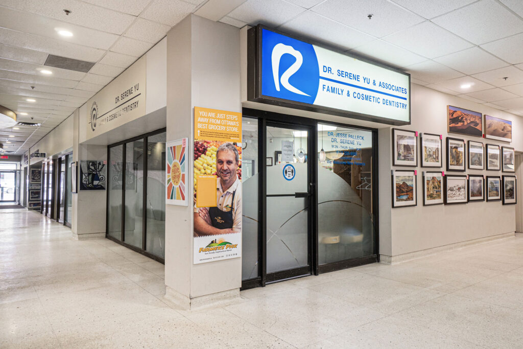 Dr. Serene Yu Dentistry at the Rideauview Mall in Nepean Ottawa - Entrance